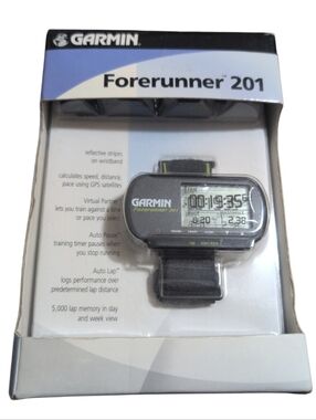 Garmin Forerunner 201 GPS Running Watch Fitness Tracker w/ Box Tested